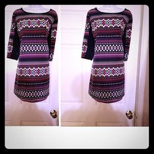 cute little lightweight multi colored shift dress